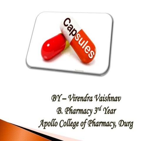 Formulative Pharmacy - CAPSULE
