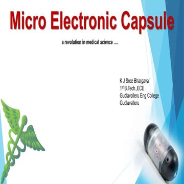 Micro Electronic capsule