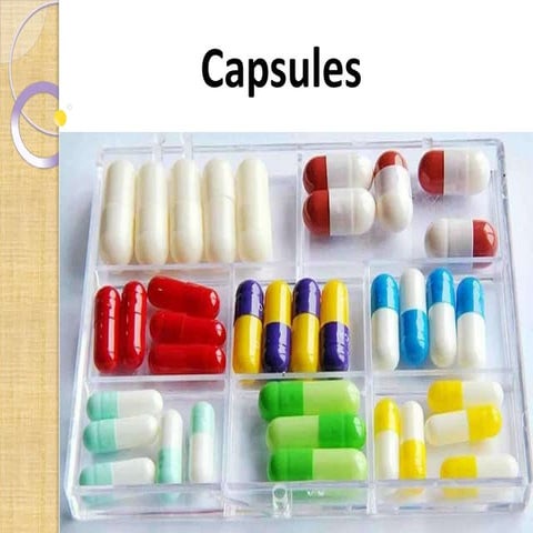 Pharmaceutical Capsule Part 1 Introduction