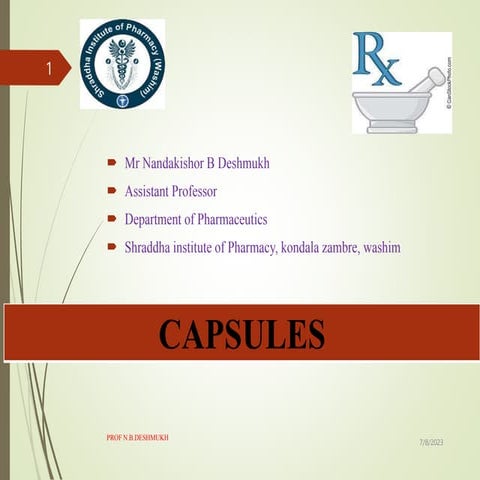 Hard gelatin capsules 