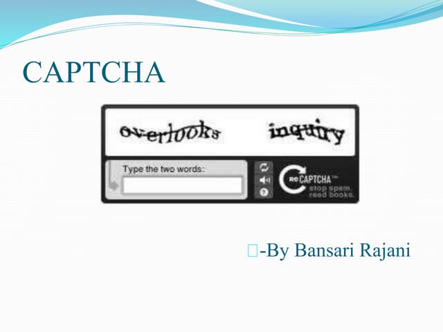 Introduction about Captcha and its types