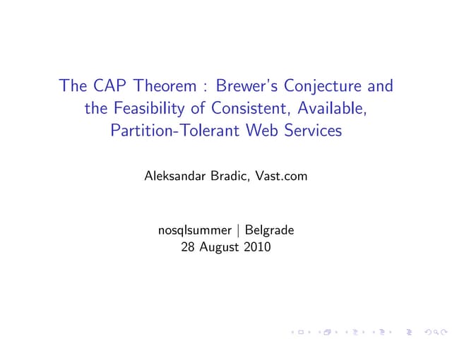 The CAP Theorem 