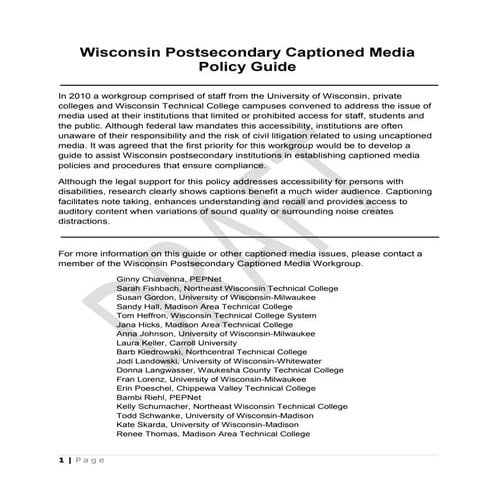 Captioning Policy Guide Draft