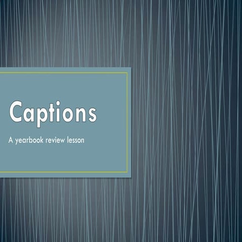 Captions review