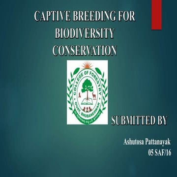 Captive breeding with case studies