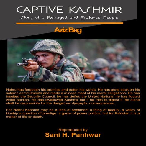 Captive kashmir by aziz beg 1957 | PDF