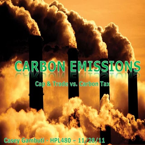 Cap &amp; Trade Vs Carbon Tax