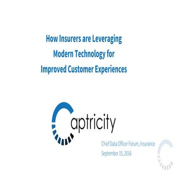 Captricity at Corinium Chief Data Officer Forum Keynote - Brian Cox 