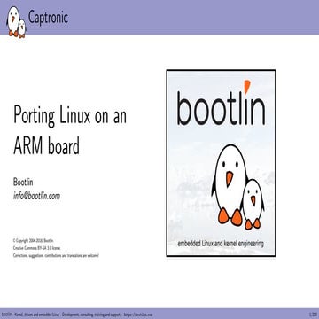 Embedded Linux BSP Training (Intro) | PDF