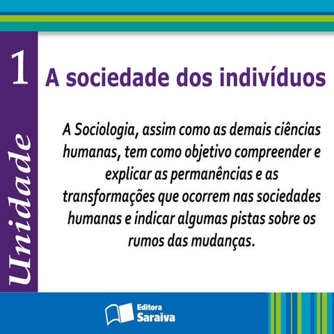 1. O indivíduo, sua história e a sociedade