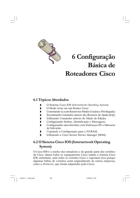 CCNA 4.1 - Capítulo 06   configuração básica de roteadores cisco