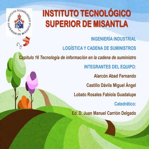 Logística y Cadenas de Suministro. La tecnología de la Información 1