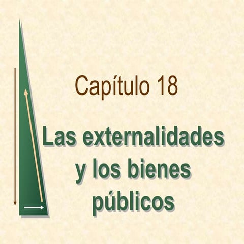 Capítulo 18 Las externalidades y los bienes públicos