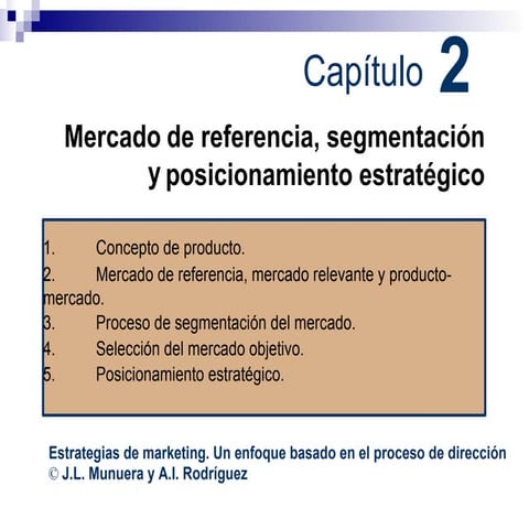 Capítulo 2. Mercado de referencia, segmentación y posicionamiento ...
