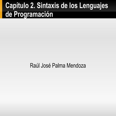sintaxis de los lenguajes de programación