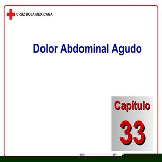 Capítulo 33 Dolor Abdominal Agudo