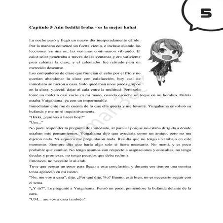 Oregairu - Novela Ligera Vol.12 Capitulo 5