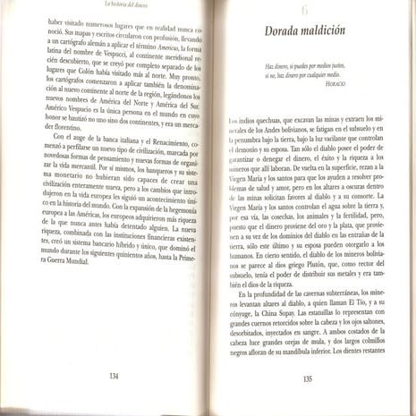 LA HISTORIA DEL DINERO: Capítulo 6, dorada maldición