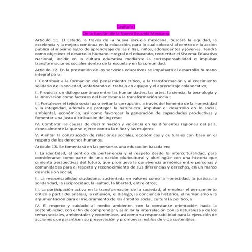 LA LEY GENERAL DE EDUCACION 2019 resumen | PDF