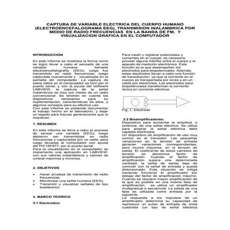 Captura de bariable electronica