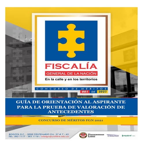 LISTA DE ELEGIBLES DEL CONCURSO DE LA FISCALIA GENERAL DE LA NACIÓN | PDF
