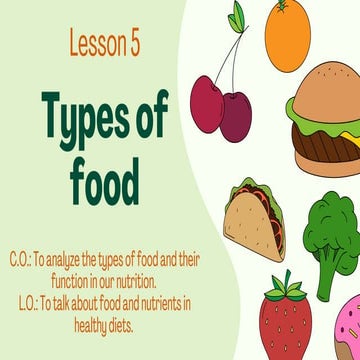 Classification of food | PPTX