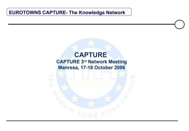 CAPTURE Network Manresa 10.06