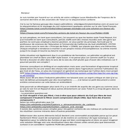Capture co2 100 % french