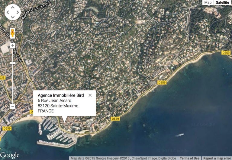 Sainte Maxime Plan Google Map