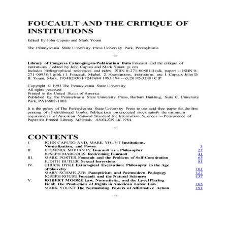 INSTITUTIONS, NORMALIZATION, AND POWER 