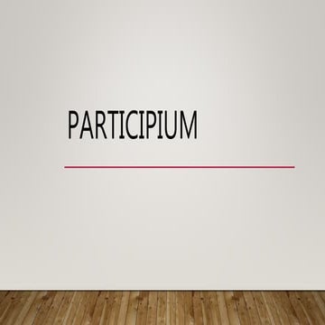 Cap XIV Participium
