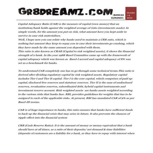 Capital adequacy ratio