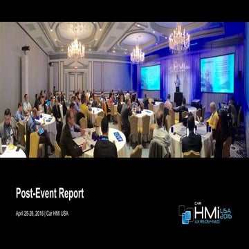 Car HMi USA 2016 - Post Event Report