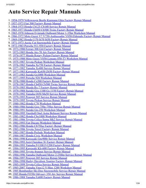 Auto service-repair-manuals.. | PDF