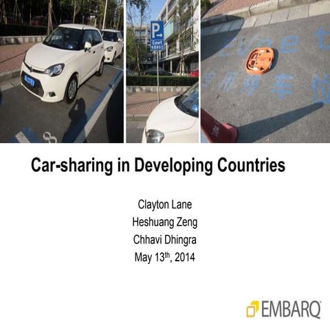 Car-sharing in developing countries
