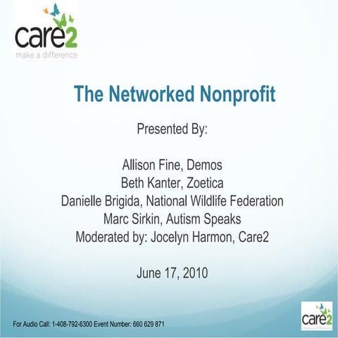 Networked Nonprofit: Care2 Webinar