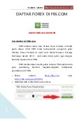 Cara daftar forex