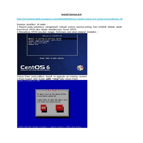 Cara install-server-centos