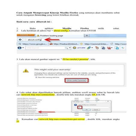 Cara ampuh mempercepat kinerja mozilla firefox