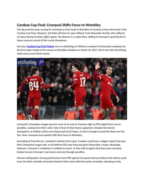Carabao Cup Final Liverpool Shifts Focus to Wembley.docx
