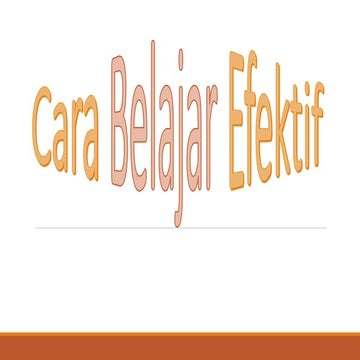 Cara Belajar Efektif (strategi belajar tipe visual, auditorial, dan ...
