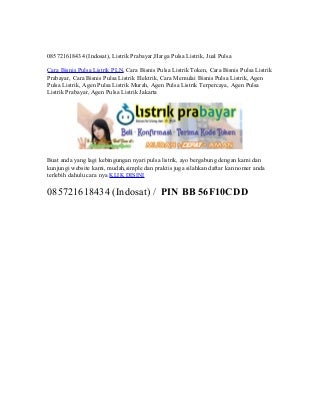 085721618434 (Indosat), Listrik Prabayar,Harga Pulsa Listrik, Jual Pulsa