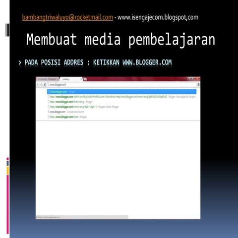 Cara buat blog