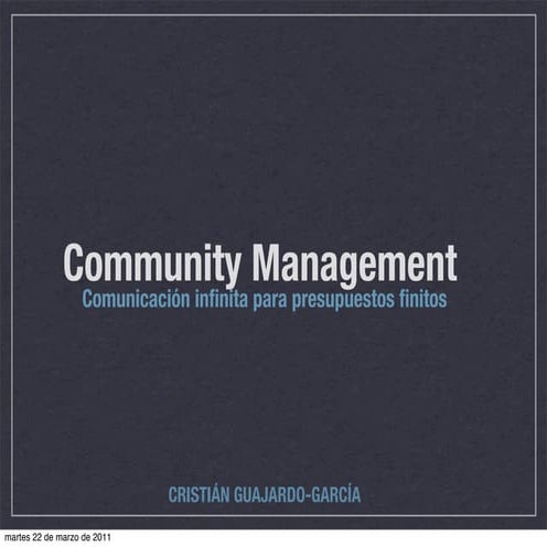 Caracas 2.0 (Community Management)