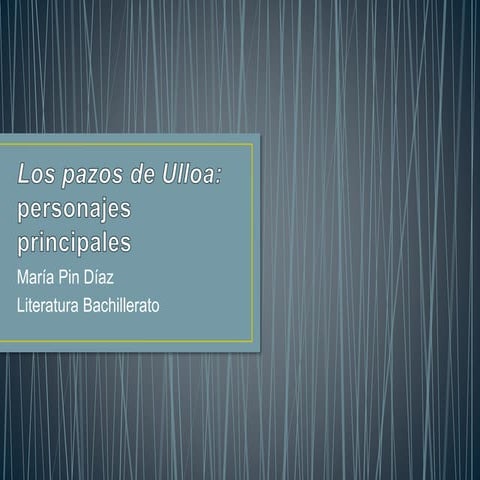 Caracteres de los personajes principales