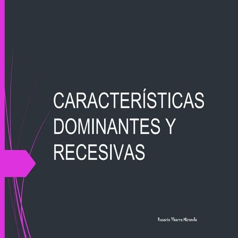 Caracteres hereditarios