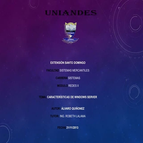 Caracteristicas de windows server(2003)