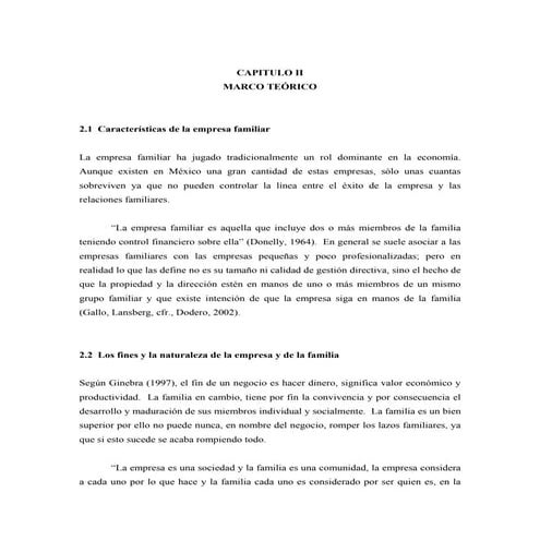 Caracteristicas de la empresa familiar