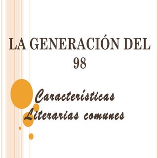 Caracteristicas de  la generacion d...