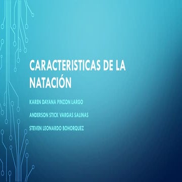 Caracteristicas de la natación (1)